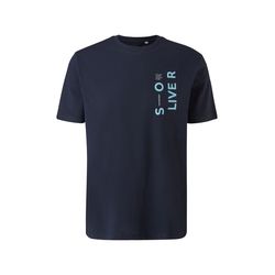 s.Oliver Red Label T-Shirt en jersey avec imprimé - bleu (59D0)