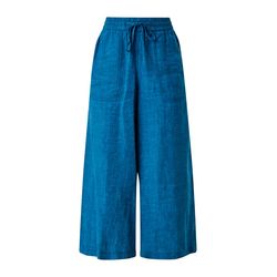 s.Oliver Red Label Regular : jupe-culotte en lin - bleu (68W9)