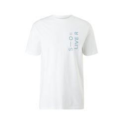 s.Oliver Red Label Jersey T-shirt with front print - white (01D0)