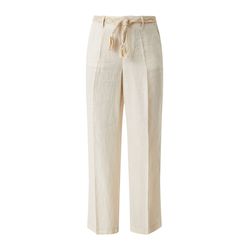 s.Oliver Red Label Regular fit: Linen trousers with belt - beige (80W9)