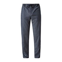 s.Oliver Red Label Slim: trousers with woven texture  - blue (59W1)