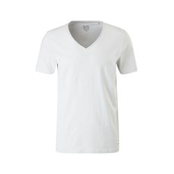 Q/S designed by T-shirt à encolure en V - blanc (01G0)