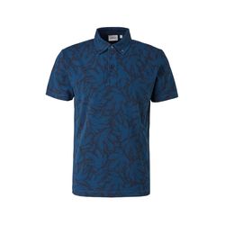 s.Oliver Red Label Polo shirt with an all-over print - blue (59A1)