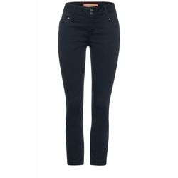 Street One Solid color casual fit pants - blue (13765)
