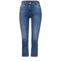 Cecil Slim fit jeans in 3/4 length - blue (10337)