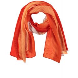 Taifun Pleated scarf - orange (06432)