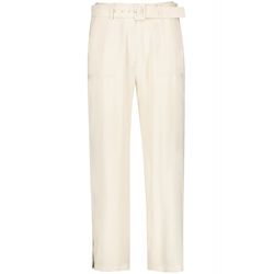 Taifun 7/8 trousers with fabric belt - beige (09350)