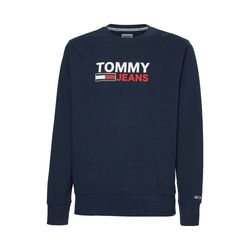 Tommy Jeans Organic cotton sweatshirt with logo - blue (C87)