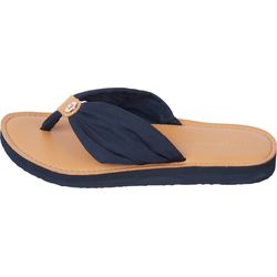 Tommy Hilfiger Leather Footbed Beach Sandal - blue (DW5)