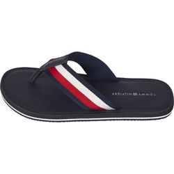 Tommy Hilfiger Elevated leather beach sandal - blue (DW5)
