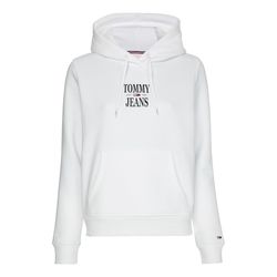 Tommy Jeans Essential Logo Hoodie - white (YBR)