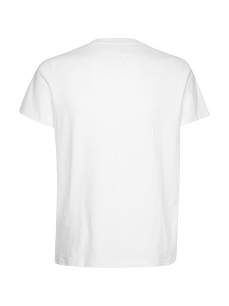Tommy Jeans T-Shirt en coton bio à drapeau - blanc (YBR)
