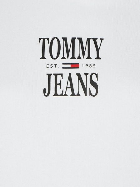 Tommy Jeans Essential Logo Hoodie - weiß (YBR)