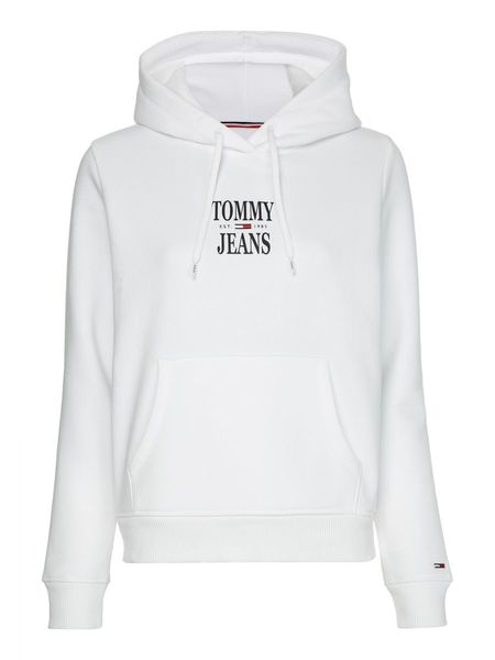 Tommy Jeans Essential Logo Hoodie - weiß (YBR)
