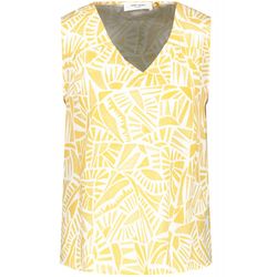 Gerry Weber Casual Patterned blouse top - white/yellow (04098)
