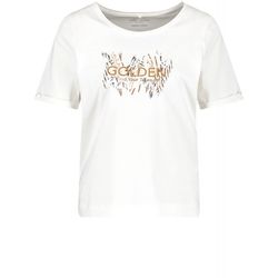 Gerry Weber Casual T-shirt avec impression sur le devant GOTS - blanc (99700)