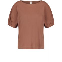 Gerry Weber Casual T-shirt à manches bouffantes - brun (70486)