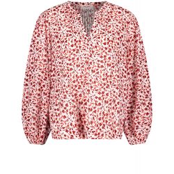 Gerry Weber Casual Floral gemusterte Bluse organic cotton - weiß/rot (09109)