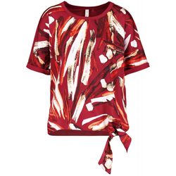 Gerry Weber Casual T-shirt avec détail de nœuds - rouge (06123)
