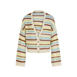 Tom Tailor Denim Cardigan with a coarse structure - brown/blue/beige (29575)