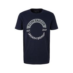 Tom Tailor Denim T-shirt with logo print - blue (10668)