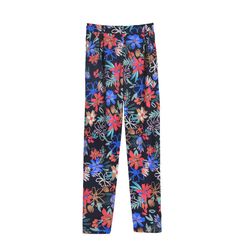 Molly Bracken Pantalon à motif floral - rouge/bleu (BLACK)