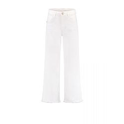Para Mi Wide jeans with fringes - Mira - white (002)