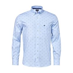 Fynch Hatton Shirt with print - blue (8380)