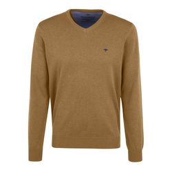 Fynch Hatton V-neck jumper - brown (843)