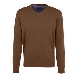 Fynch Hatton V-neck jumper - brown (810)