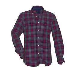 Fynch Hatton Heavy Flannel Check, B.D., 1/1 - red/blue (8330)