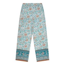 Esqualo Trousers with border print - blue (999)