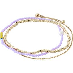Pilgrim Purple bracelets 3-in-1 - Energetic - gold/purple (GOLD)