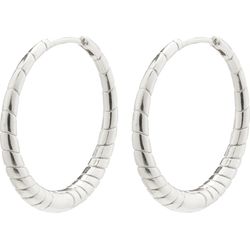 Pilgrim Hoop earrings - Euphoric - silver (SILVER)