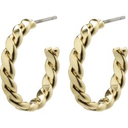 Pilgrim Twirl hoop earrings - Kalila - gold (GOLD)