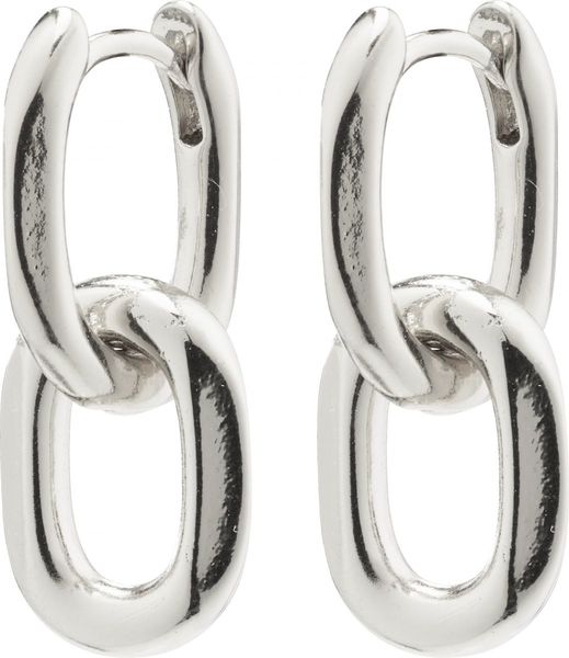 Pilgrim Cable chain earrings - Euphoric - silver (SILVER)