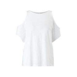 Q/S designed by T-shirt with shoulder cut-outs - white (0100)