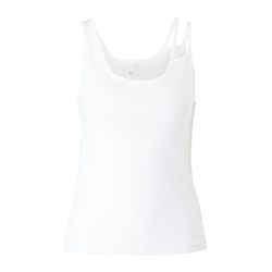 Q/S designed by Sleeveless top with double shoulder straps  - white (0100)