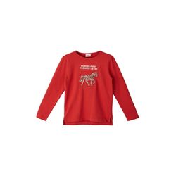 s.Oliver Red Label T-shirt à manches longues animé d’un motif cheval - rouge (3050)