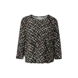 s.Oliver Black Label Viscose blouse with an all-over pattern - black (99A3)