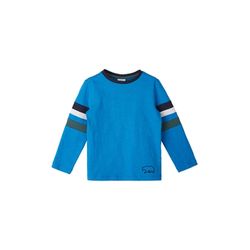 s.Oliver Red Label T-shirt long avec détails contrastés - bleu (5527)