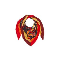 s.Oliver Red Label Scarf with herringbone texture - red/yellow/blue (59D7)