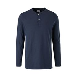 s.Oliver Red Label T-Shirt à manches longues avec col henley - bleu (5959)
