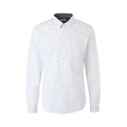 s.Oliver Red Label Slim : chemise à motif minimal  - blanc (01A1)