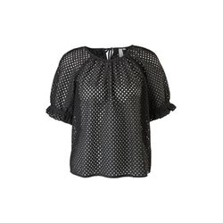 Q/S designed by Blouse with an openwork pattern - black (9999)