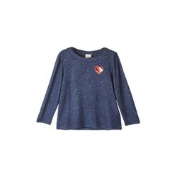 s.Oliver Red Label T-shirt à manches longues avec motif de cœur  - bleu (59W4)