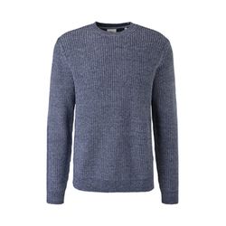 s.Oliver Red Label Jumper with moss stitch details  - blue (59X0)