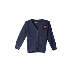 s.Oliver Red Label Chenille knit jacket - blue (5952)