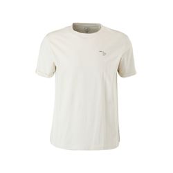 Q/S designed by T-shirt en jersey à détail imprimé - blanc (03D0)
