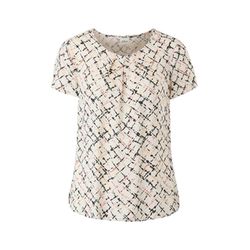s.Oliver Black Label Blouse with an all-over print - beige (02A3)